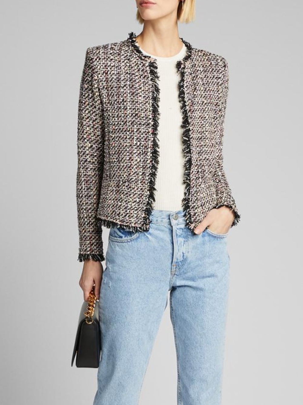 IRO Shivani Shavadispe Tweed Jacket Size